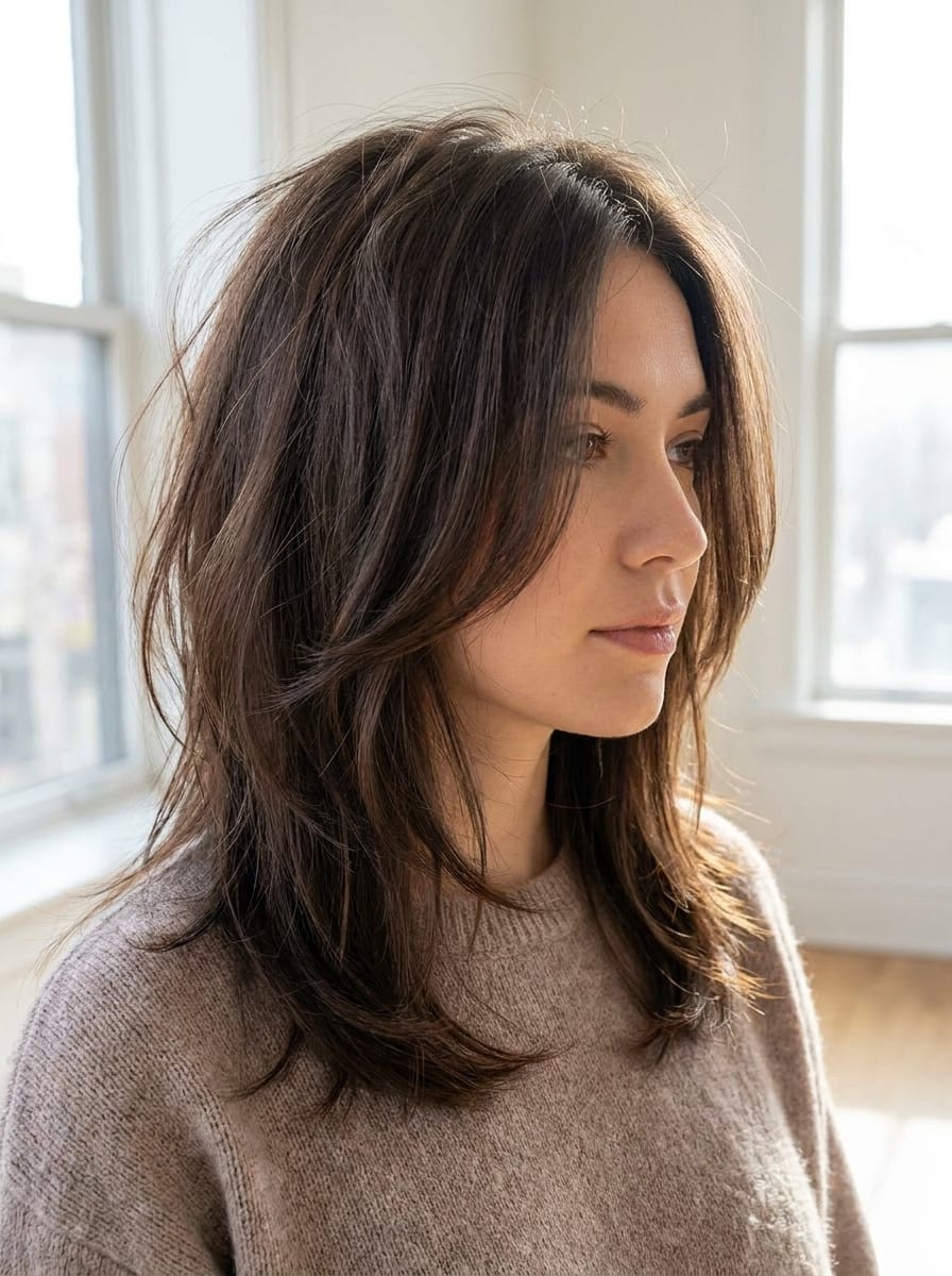 Shag Cut auf glattem Haar - Shag Cut für Frauen